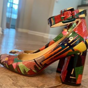 Christian Louboutin Soval 85 chunky heel pumps size 38